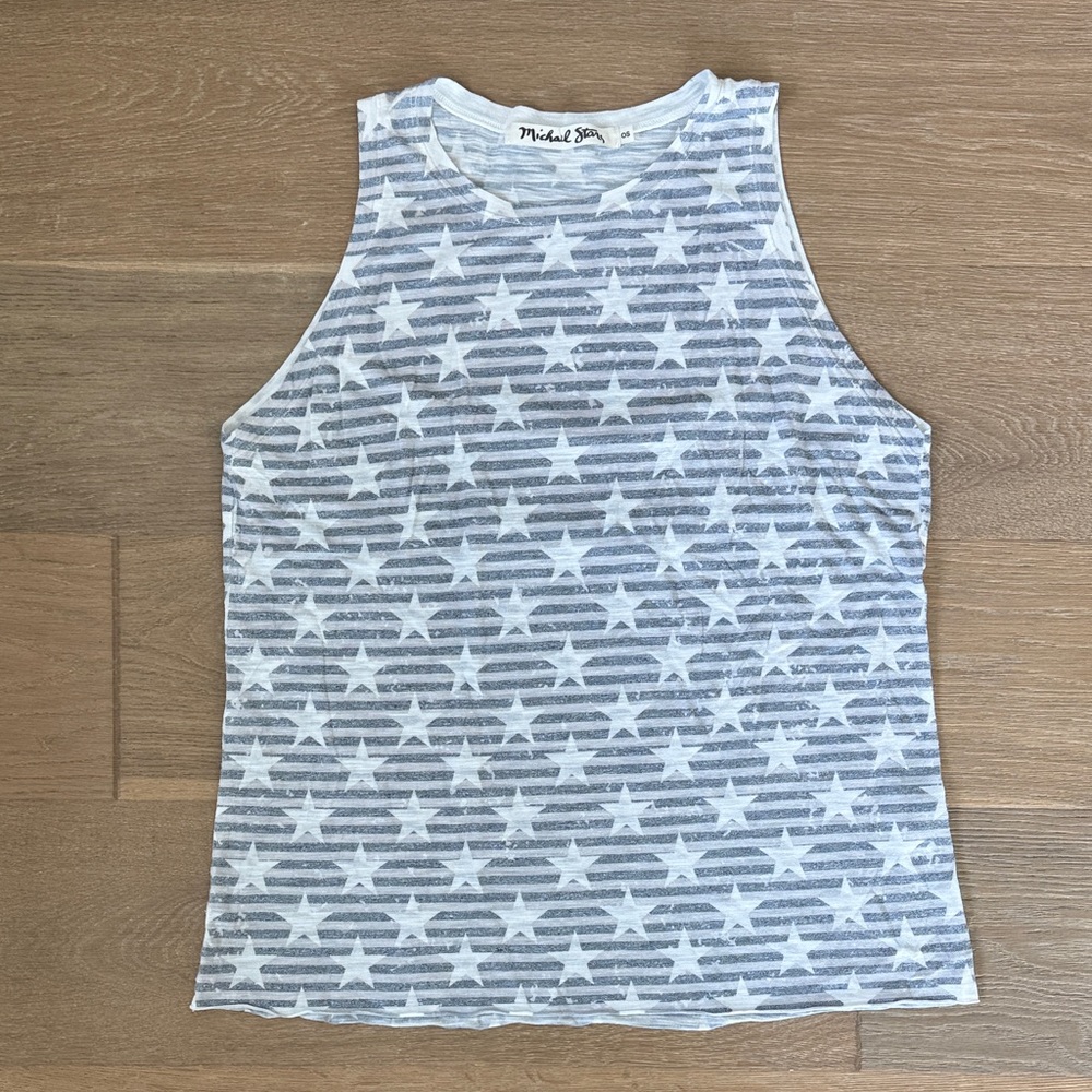 Michael Stars Striped Star Tank Top